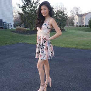 Windsor XS Floral Print Homecoming Dress